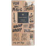 Paper Poetry Holzstempelset "You Are Magic" Mit 14 Teilen Für Kreative Einladungen Und Karten