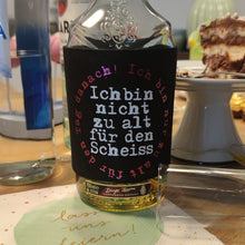 Lade das Bild in den Galerie-Viewer, Ich bin nicht zu alt für den Scheiss. Ich bin nur zu alt für den Tag danach! Plotterdatei Party Idee Geschenk Geburtstag T-Shirt Plotter

