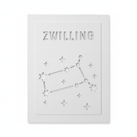 Zwilling Schablone weißer Hintergrund