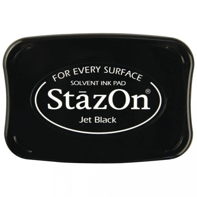 Stempelkissen StazOn schwarz 7,5 x 4,5 cm