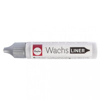 Wachs-Liner Flasche 30ml in grau von easy-sticks, ideal zum Verzieren von Kerzen mit kreativen Motiven.