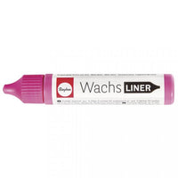 Wachs-Liner Flasche 30ml in pink von easy-sticks, ideal für das Auftragen lebendiger Muster auf Kerzen.