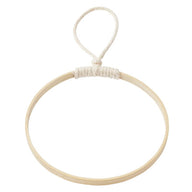 Holzring mit Kordel zum Aufhängen, perfekt für kreative Bastelprojekte von easy-sticks.