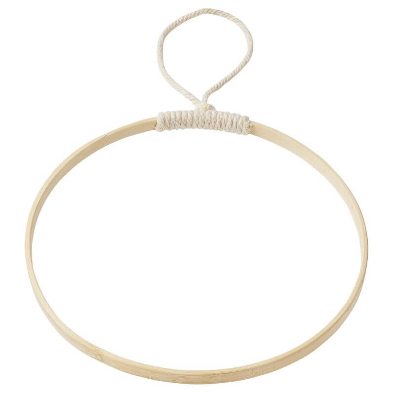 Holzring mit Kordel zum Aufhängen, ideal für Heimdekorationen, angeboten von easy-sticks.