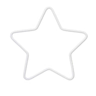 Schöner weiß-beschichteter Metallstern von easy-sticks, ideal für kreative DIY-Projekte und zur Dekoration von Haustüren in verschiedenen Größen.