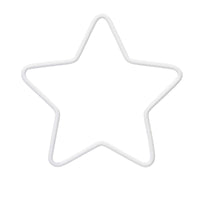 Schöner weiß-beschichteter Metallstern von easy-sticks, ideal für kreative DIY-Projekte und zur Dekoration von Haustüren in verschiedenen Größen.
