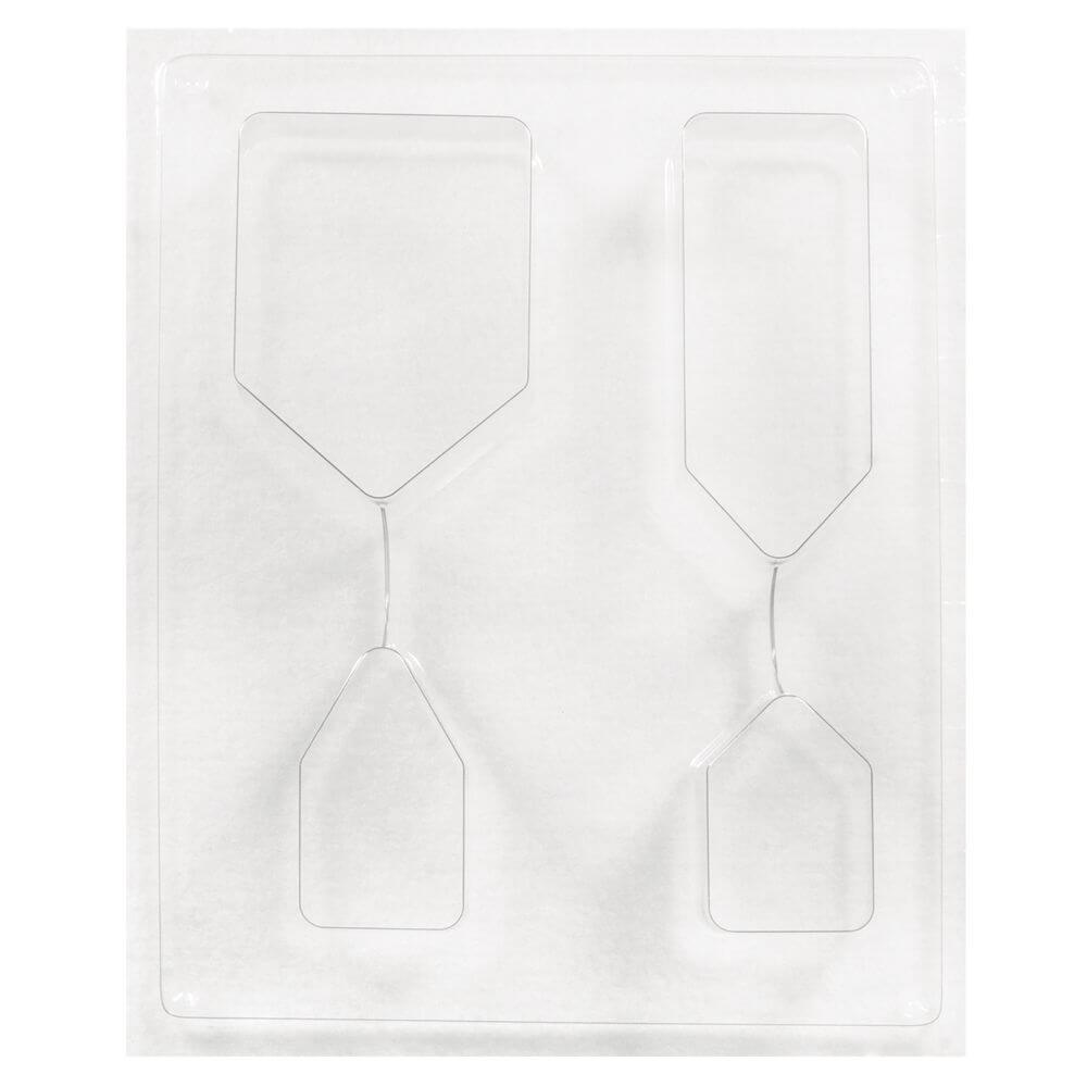Transparente Gießform für Häuser von easy-sticks, die kreative Möglichkeiten für DIY-Projekte eröffnet - Häuser Gießform - 4 Häuser.
