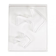 Transparente PET Gießform in Pilzdesign von easy-sticks, ideal für kreative Bastelprojekte.