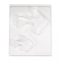 Transparente PET Gießform in Pilzdesign von easy-sticks, ideal für kreative Bastelprojekte.