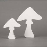 Hübsche Pilzfiguren aus der PET Gießform von easy-sticks, vielseitig einsetzbar für Bastelideen und Dekoration.