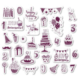 34 Teile Geburtstagsstempel Set Mit Schwarz Stempelkissen Für Einladungskarten Und Dekoration 0,1,2,3,4,5,6,7,8,9