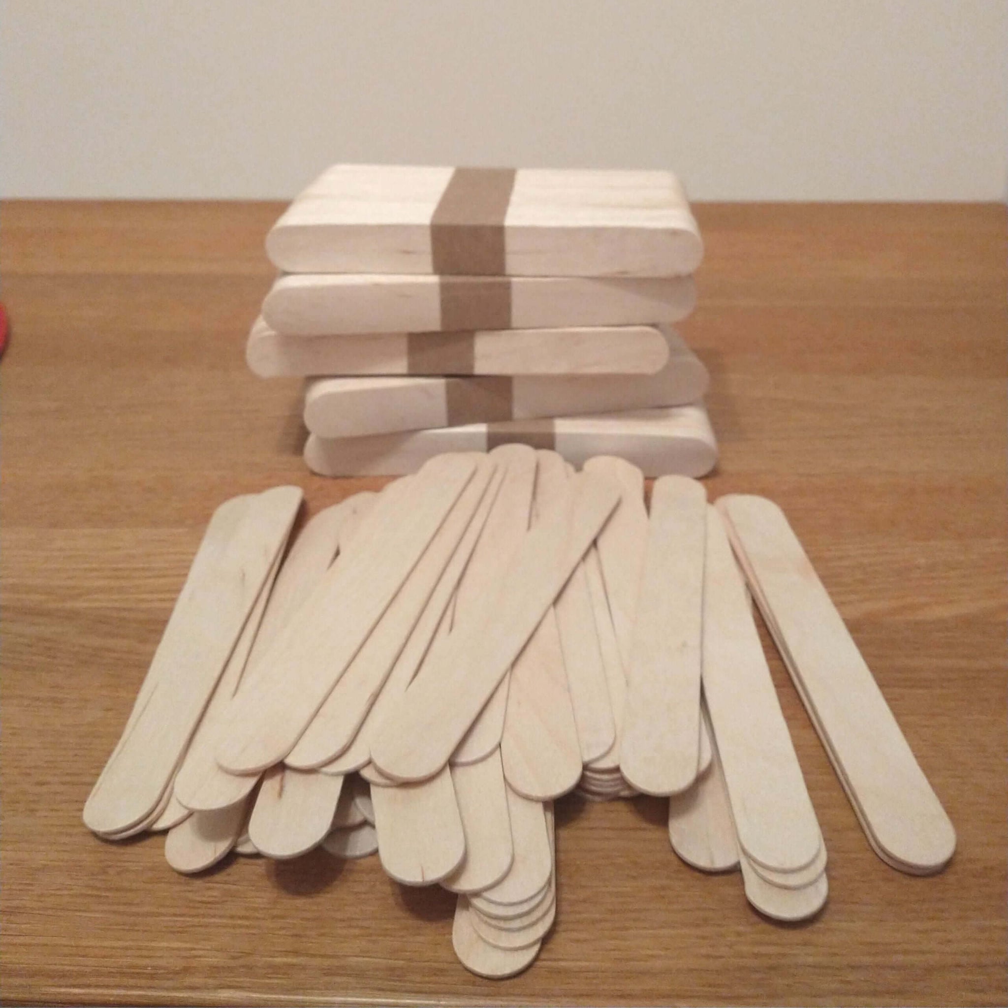 Bastelholzstäbe Easy Ice-Sticks 1,8 Cm X 15 Cm, 50 Stück Für Kreative Ideen Und Dekorationsprojekte