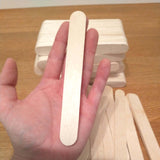 Bastelholzstäbe Easy Ice-Sticks 1,8 Cm X 15 Cm, 50 Stück Für Kreative Ideen Und Dekorationsprojekte