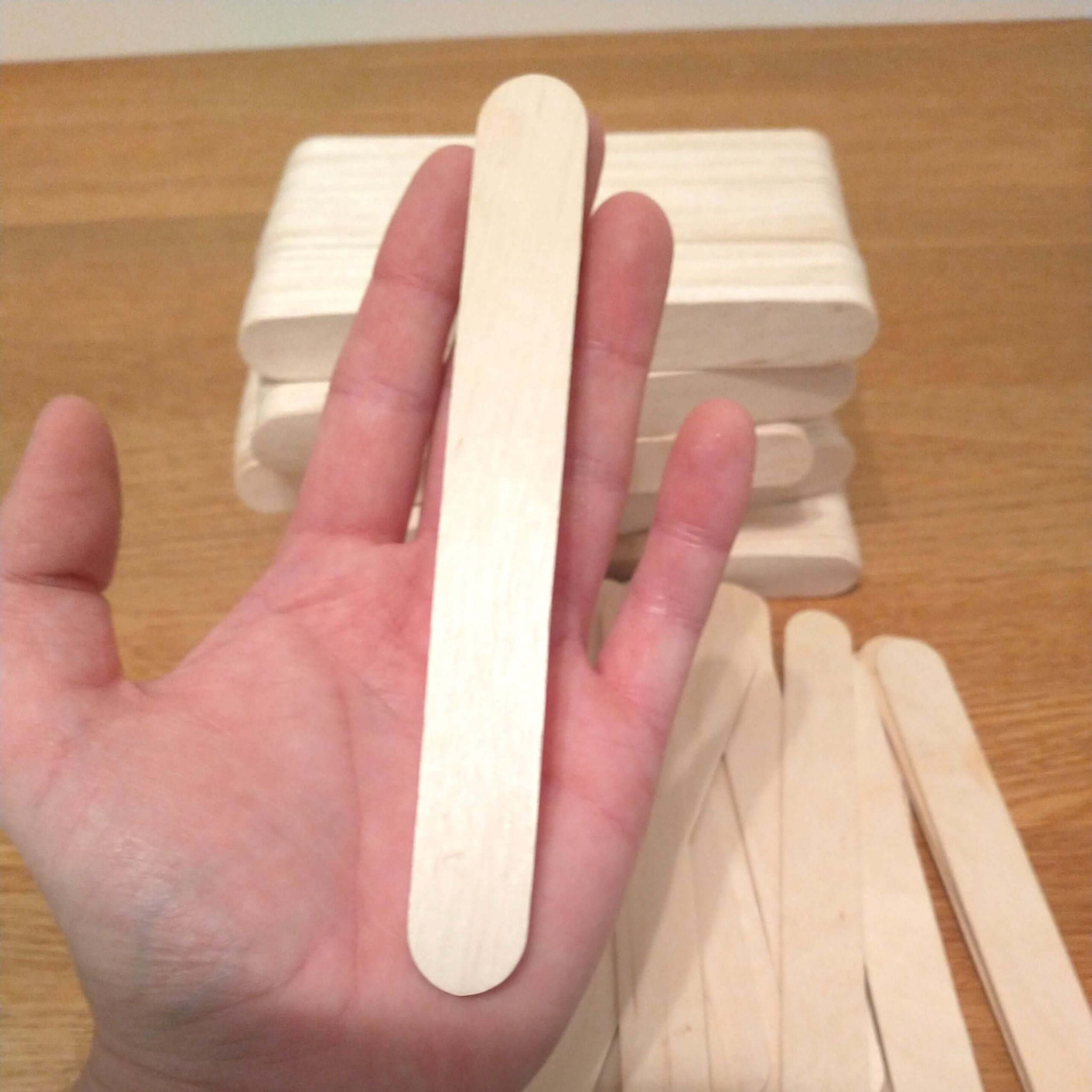 Bastelholzstäbe Easy Ice-Sticks 1,8 Cm X 15 Cm, 50 Stück Für Kreative Ideen Und Dekorationsprojekte