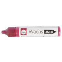 Roter Wachs-Liner in Tube von easy-sticks, der perfekte Begleiter für die kreative Kerzenverzierung mit 30ml Inhalt.