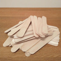 Vielseitige Draufsicht auf Easy-Sticks Ice aus Holz – Ideales Bastelmaterial von Easy-Sticks zur Herstellung von Deko.