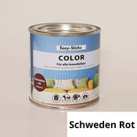 Easy-Sticks Color Holzfarbe Schweden Rot in einer Dose für alle Innenhölzer, ideal zum Verschönern von Möbeln und Holzoberflächen.