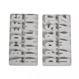 Zwei Silikonformen für Buchstaben von Easy-Sticks: Übersicht über die verschiedenen Buchstaben von A bis Z für kreative Bastelideen.