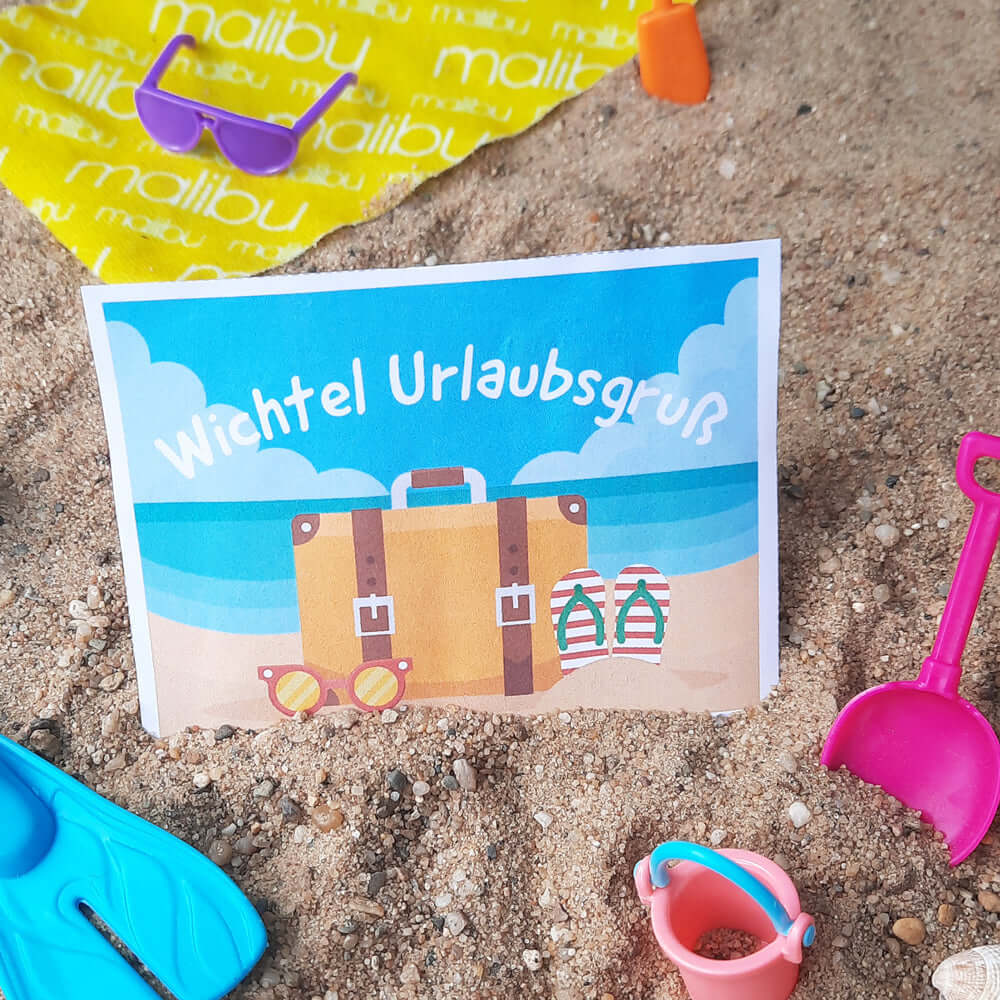 Wichtelpostkarte Zum Download – Urlaubsgrüße Aus Italien Für Kinder – Einfach Ausdrucken Und Personalisieren